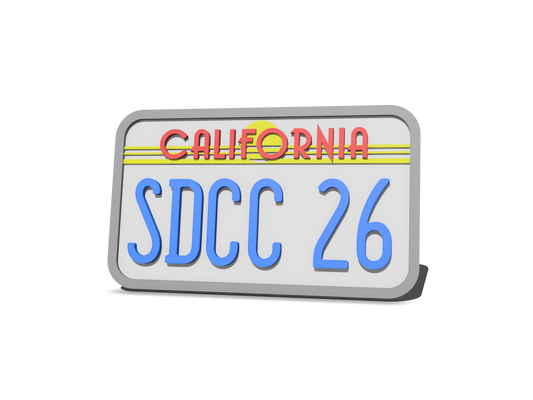 WHAMblem: SDCC 26 License Plate